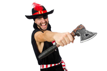 Man pirate isolated on the white backgroundの写真素材
