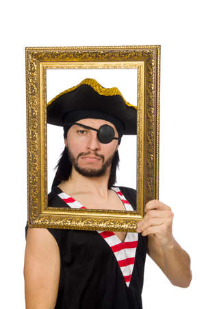 Man pirate isolated on the white backgroundの写真素材