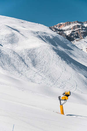 Winter mountains in Gusar region of Azerbaijanの写真素材