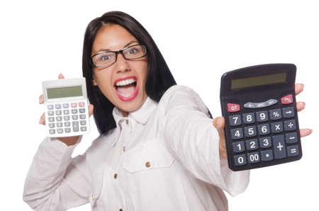 Young woman in business conceptの写真素材