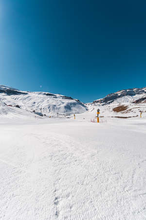 Winter mountains in Gusar region of Azerbaijanの写真素材