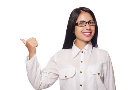 Young woman in business conceptの写真素材