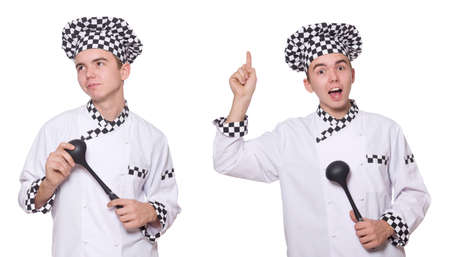 Set of photos with funny cookの写真素材