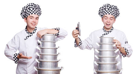 Set of photos with funny cookの写真素材