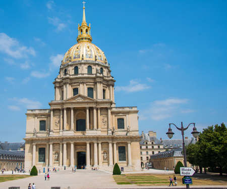 Paris - SEPTEMBER 15, 2012: Les Invalides House on September 15 in Paris, France. Les Invalides House is one of Paris attractionsのeditorial素材