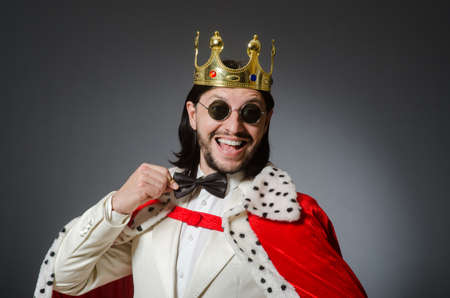 King businessman in royal business concept