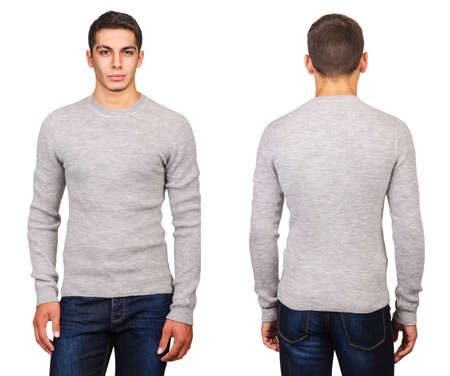 Young man in fashion concept isolated on white
