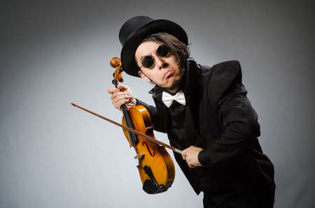 Man in musical art conceptの写真素材