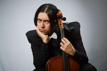 Man in musical art conceptの写真素材