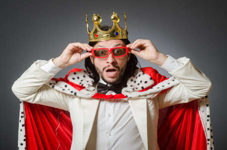 King businessman in royal business conceptの写真素材