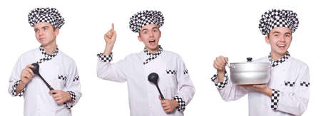Set of photos with funny cookの写真素材