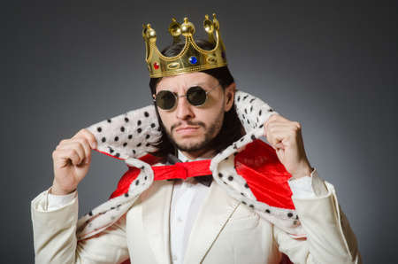 King businessman in royal business conceptの写真素材