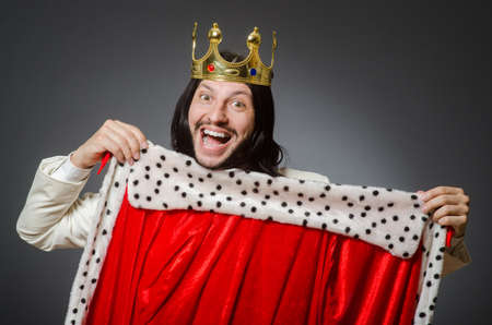 King businessman in royal business conceptの写真素材