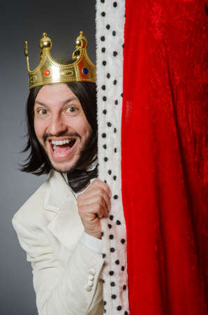 King businessman in royal business conceptの写真素材