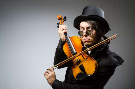 Man in musical art conceptの写真素材
