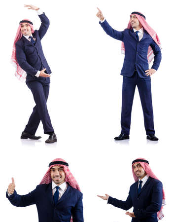 Set of photos with arab businessmanの写真素材