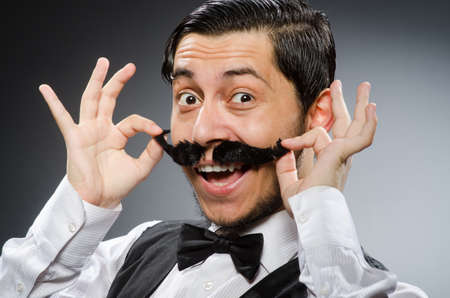 Funny man in vintage concept