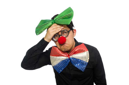 Clown isolated on the white background