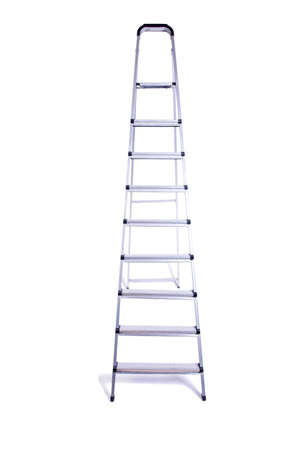 Ladder isolated on the white backgroundの写真素材