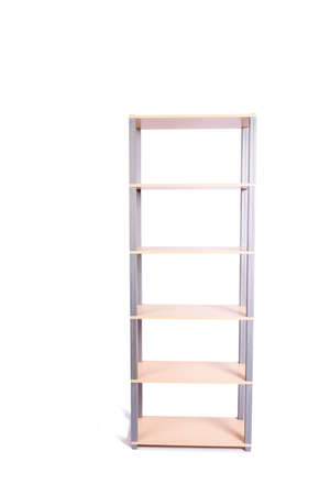 Office shelf isolated on the white backgroundの写真素材