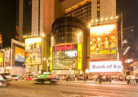 New York - SEPTEMBER 5, 2010: Times Square on September 5 in New York, USA. Times Square is a popular attraction in New Yorkのeditorial素材