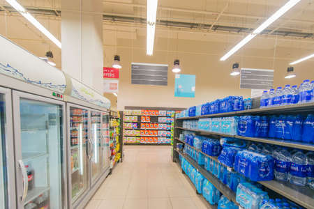 Dubai - JANUARY 7, 2014: Dubai Supermarket Waitrose on January 7 in Dubai, UAE. Dubai Supermarket Waitrose is the largest supermarket in Dubaiのeditorial素材