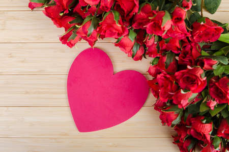 Holiday concept with flowers and copyspaceの写真素材