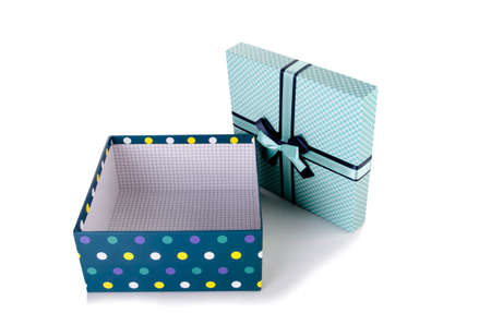 Giftboxes isolated on the white backgroundの写真素材