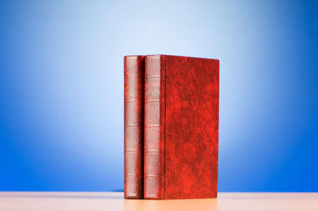 Education concept with red cover booksの写真素材
