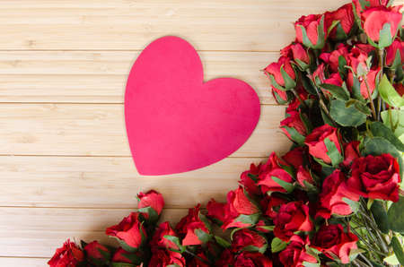 Holiday concept with flowers and copyspaceの写真素材