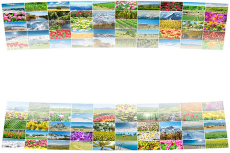 Collage of many nature photos