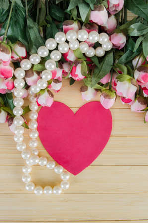 Holiday concept with flowers and copyspaceの写真素材