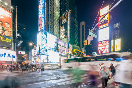 New York - SEPTEMBER 5, 2010: Times Square on September 5 in New York, USA. Times Square is a popular attraction in New Yorkのeditorial素材