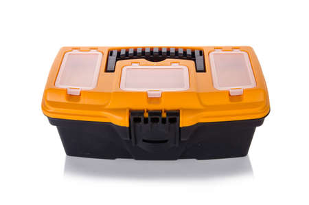 Toolkit box isolated on the white background