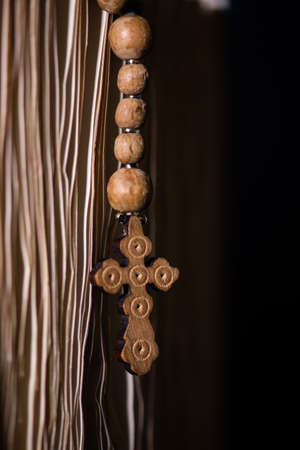 Bible and cross in religious concept
