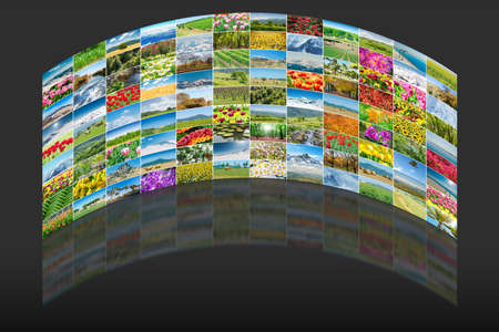 Collage of many nature photos