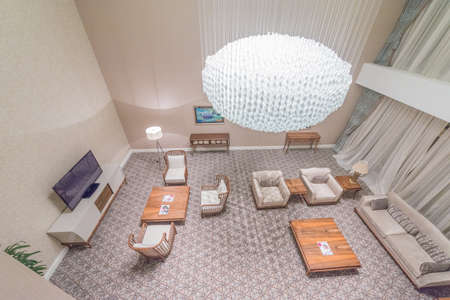 Modern interior of dining room