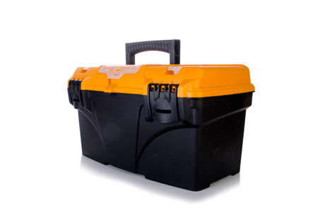 Toolkit box isolated on the white backgroundの写真素材