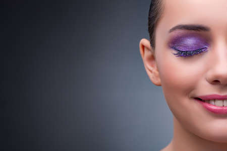 Young woman in beauty concept with nice make-upの写真素材
