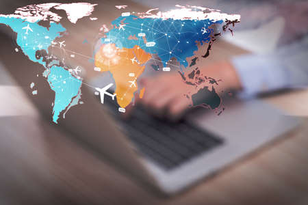 Concept of online booking for air travel