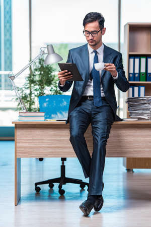 Businessman working in the officeの写真素材