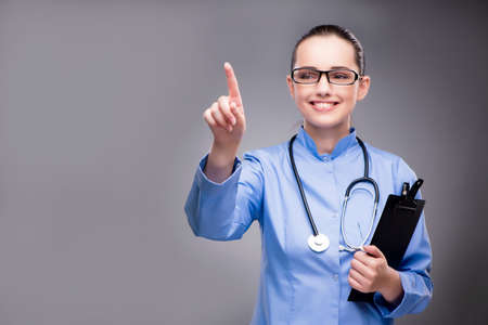 Young doctor in medical conceptの写真素材