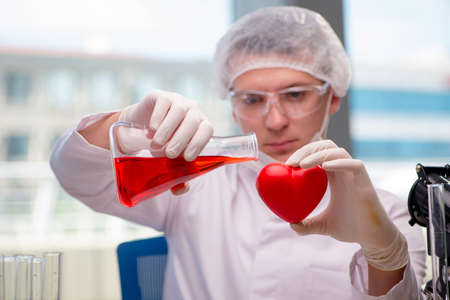 Young man in medical conceptの写真素材