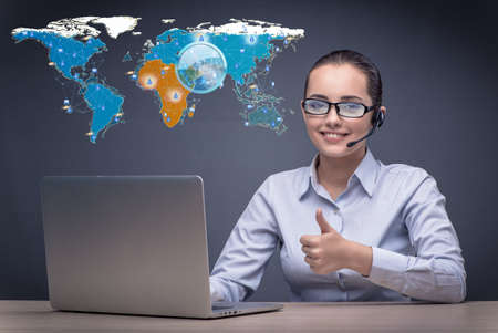 Social networks and online interactions concept