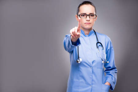 Young doctor in medical conceptの写真素材