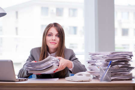 Businesswoman working in the office