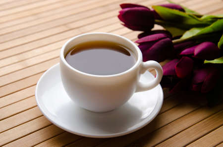 Cup of tea in catering conceptの写真素材