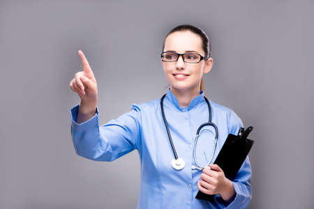 Young doctor in medical conceptの写真素材