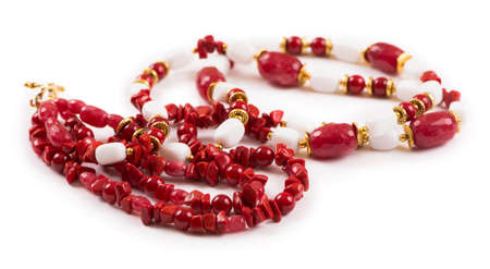 Nice jewellery isolated on the white backgroundの写真素材