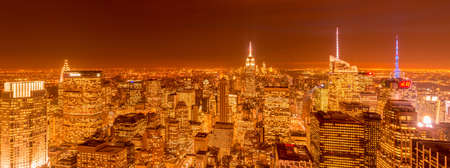 New York - DECEMBER 20, 2013: View of Lower Manhattan on December 20 in New York, USA. New York has one of the best night viewsのeditorial素材